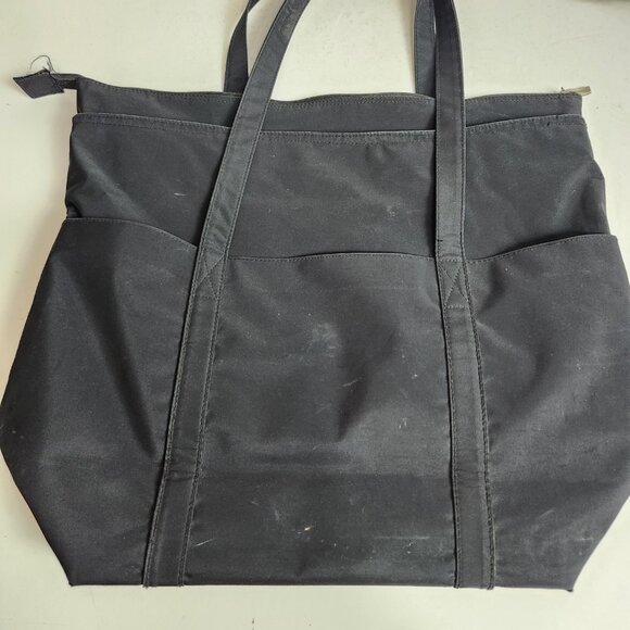 Baggallini Black Expandable Overnight Tote Bag Travel Bag Packable Zipper Pocket - Picture 12 of 16